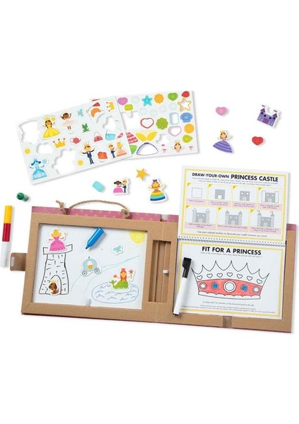 Melissa & Doug Oyna, Çiz, Yarat Prenses Manyetik Aktivite Seti