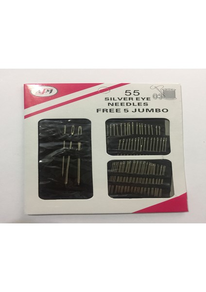 Afmsılver Eye Needles Iğne Seti 55 Adet Iğne