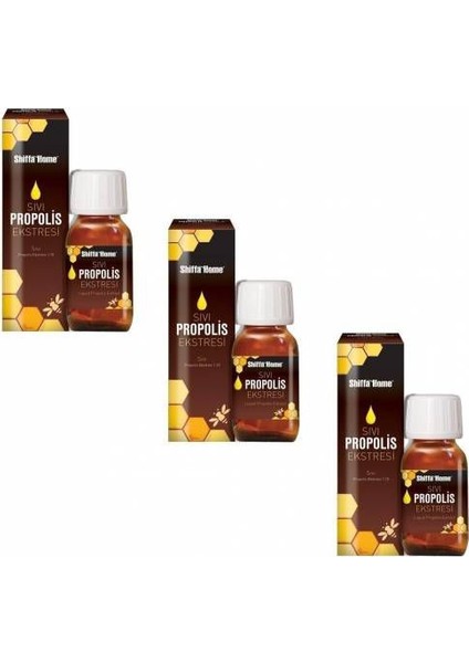 Shiffa Home - 3 Kutu Shiffa Home Aksu Vital Sıvı Propolis Ekstresi 3 x 50 ml