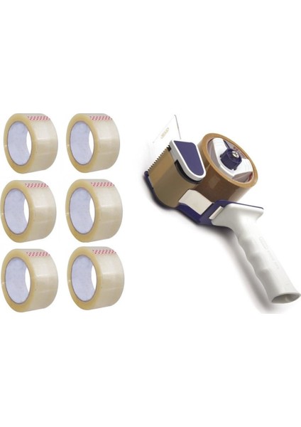 670 Koli Bantlama Makinesi + 45 x 100 Şeffaf Koli Bandı 6'lı