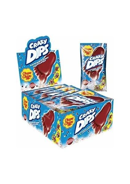 Chupa Chups Crazy Dıps Patlayan Kolalı Şeker  24 Adet