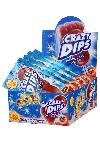 Chupa Chups Crazy Dıps Patlayan Kolalı Şeker  24 Adet