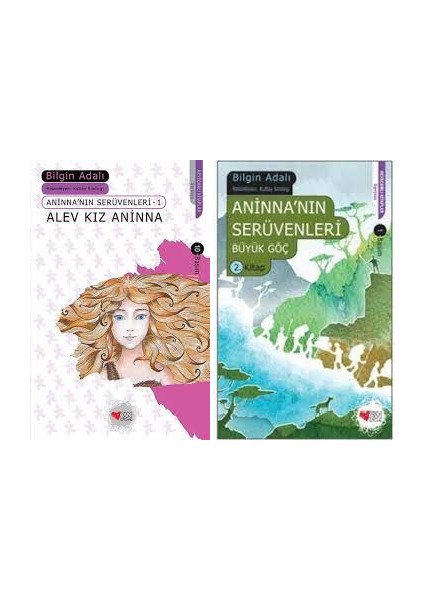 Aninna'nın Serüvenleri 2 Kitap Set - Alev Kız Aninna - Büyük Göç - Bilgin Adalı