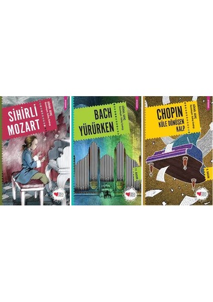 Göknil Öztürk Sanat Serisi 3 Kitap Set - Sihirli Mozart - Bach Yürürken - Chopin Küle Dönüşen Kalp