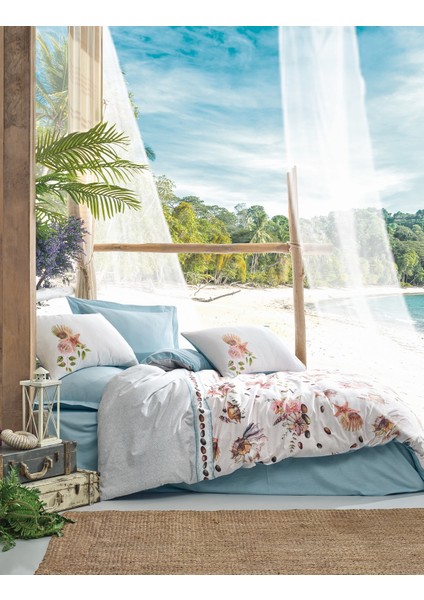 Maritime Tek Kişilik Nevresim Takımı - Pebbly Mavi