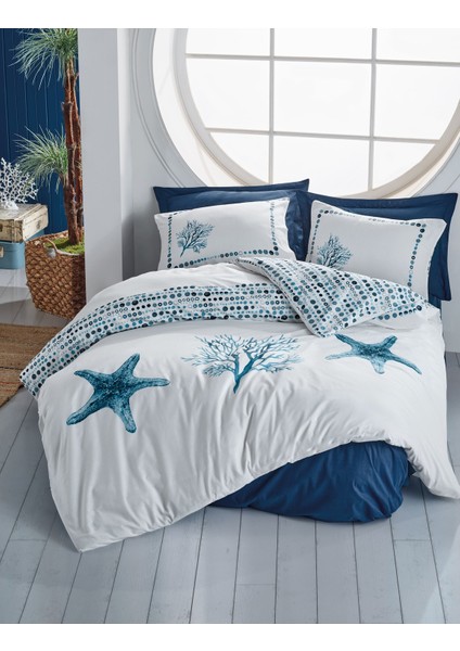 Maritime Tek Kişilik Nevresim Takımı - Star Lacivert
