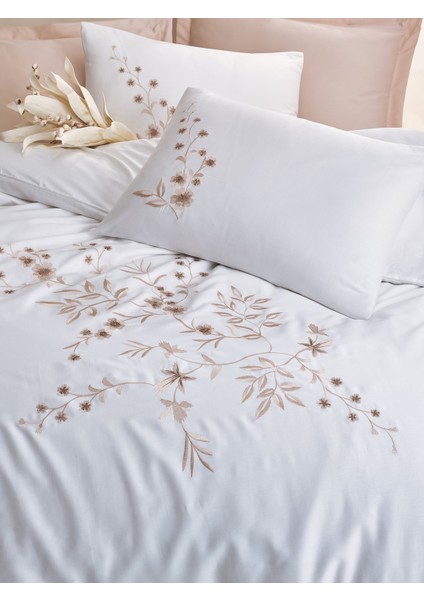 Brode Saten Nevresim Takımı - Della Bej fiyatları