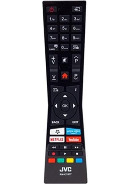 Jvc RM-C3337 Netflix-Youtube-Prime Video Tuşlu Lcd-Led Tv Kumanda HY1151