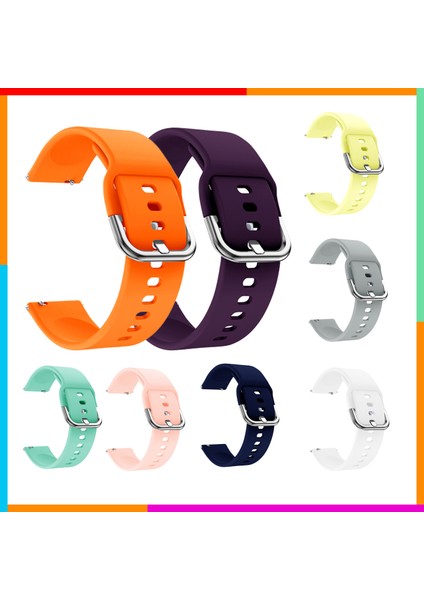 Universal Akıllı Saat Uyumlu Silikon Kordon 22MM Uyumlu