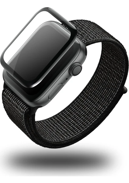 Apple Watch Seri 7/6/SE/5/4/3 Ekran Koruyucu 41mm 40mm 38mm Uyumlu 3D Kavisli Nano Cam