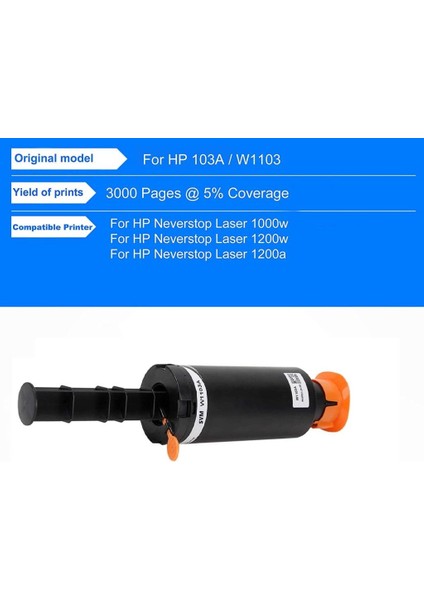 Hp 103A (W1103A) Neverstop Muadil Toner Dolum Seti