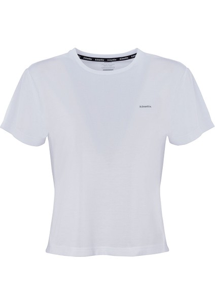 SN235 Curve Beyaz Kadın Kısa Kol T-Shirt