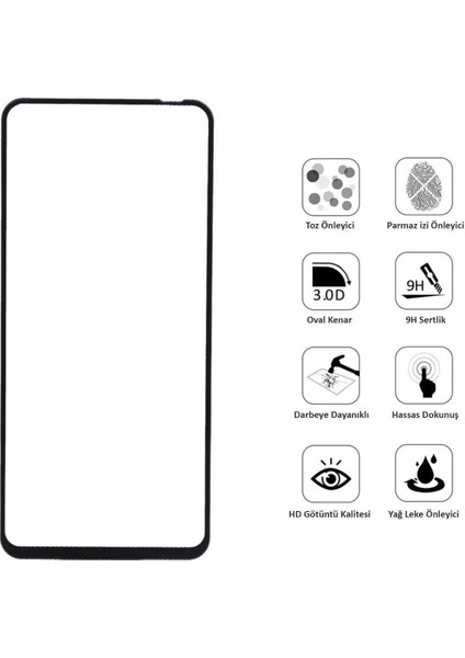 Realme 7 Ekran Koruyucu 9d Tam Kaplama
