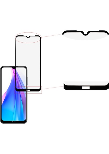 Xiaomi Redmi Note 8t Ekran Koruyucu 9d Tam Kaplama