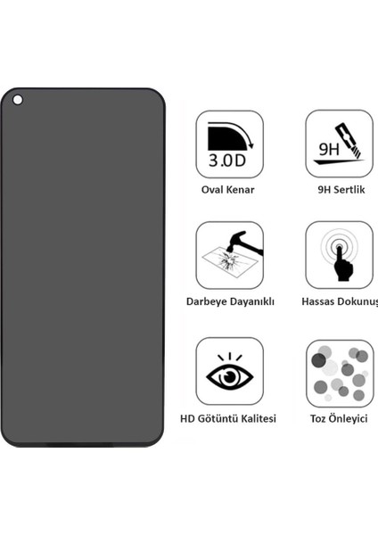 Samsung A11 Ekran Koruyucu Gizli Hayalet Cam Tam Kaplama