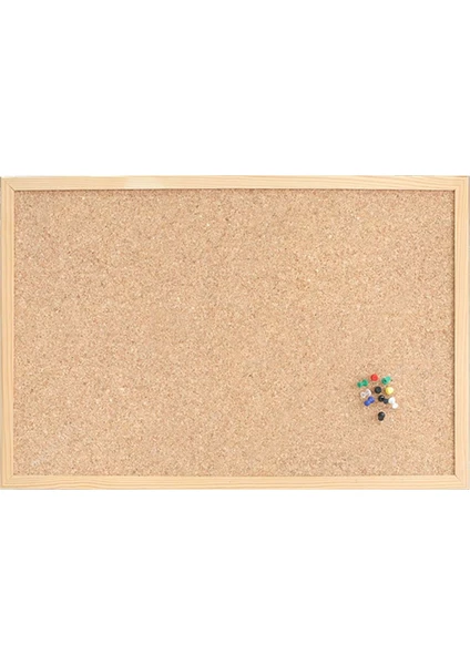 Mantar Pano Naturel Mdf Çerçeve 60 x 90 cm