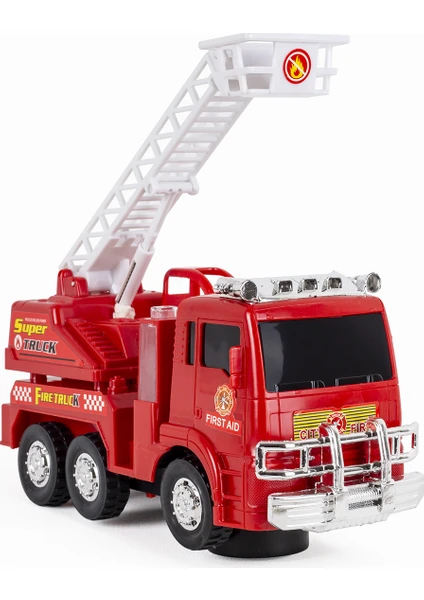 Fire Truck - Hareketli - Pilli - Itfaiye Arabası - Oyuncak