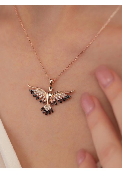 Anka Kuşu Gümüş Kolye