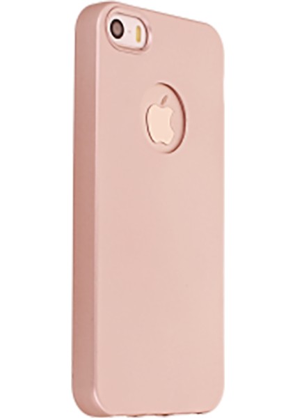 Apple iPhone 5s Premium Silikon Kılıf Rose Gold