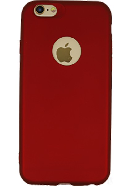 Apple iPhone 8 Premium Silikon Kılıf Bordo