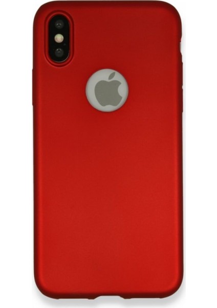 Apple iPhone x Premium Silikon Kılıf Bordo