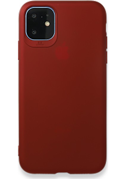 Apple iPhone 11 (6.1'') Premium Silikon Kılıf Bordo