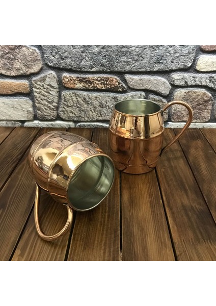 Bakır Varil Bardak