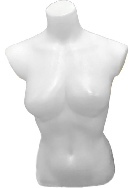 Plastik Bayan Tors Mankeni Beyaz
