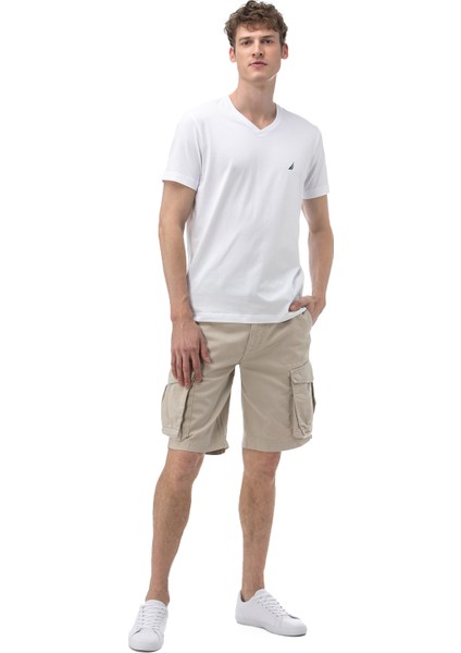 Nautıca Erkek Krem Bermuda Şort B01022T.14S