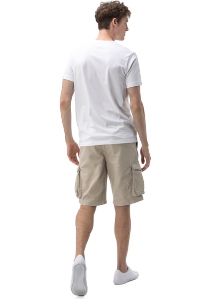 Nautıca Erkek Krem Bermuda Şort B01022T.14S
