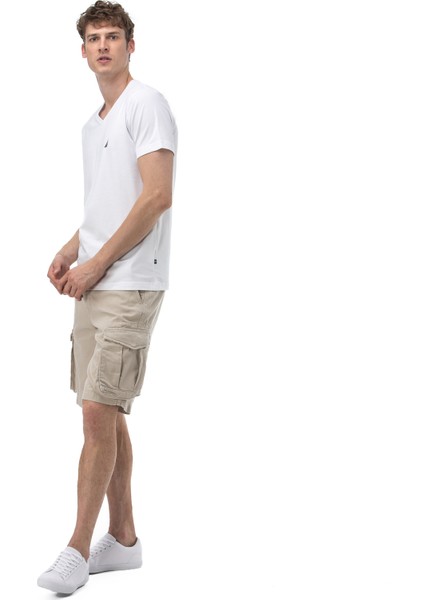 Nautıca Erkek Krem Bermuda Şort B01022T.14S