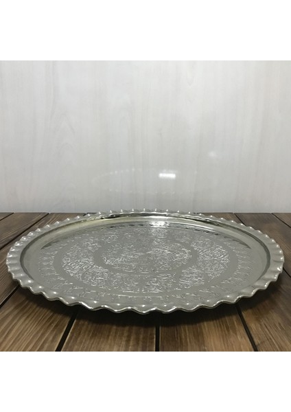 İşlemeli Bakır Tepsi 35 cm modelleri