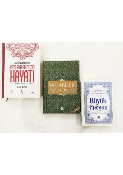 Kainatın Efendisi Peygamberimizin Hayatı - Sahabiler Ansiklopedisi - Büyük Cevşen Türkçe 3 Kitap Set