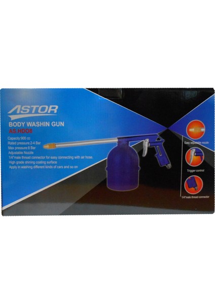 As.hdo8 Havalı Mazot Tabancası 900 cc