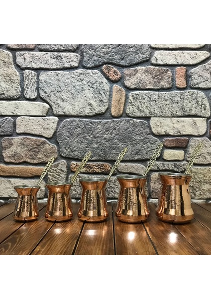 Sultan Bakır Cezve Takımı
