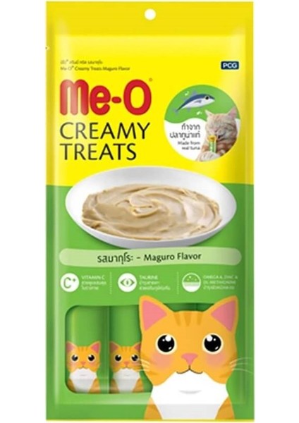Me-O Creamy Mavi Yüzgeçli Orkinos Kedi Ödülü 4X15 gr 6'lı Set Idili