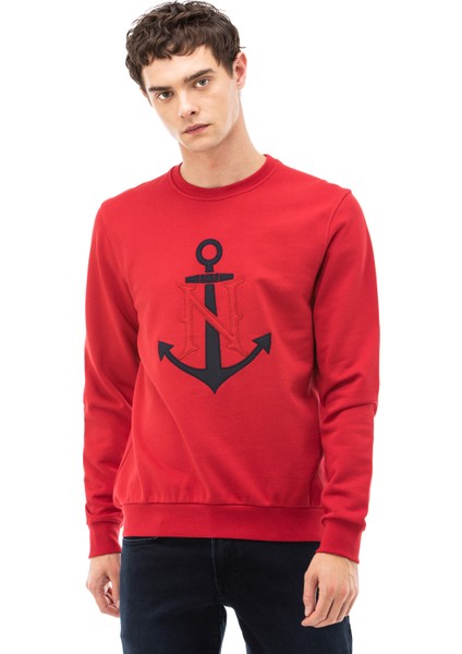 Erkek Kırmızı Sweatshirt K03041T.6NR