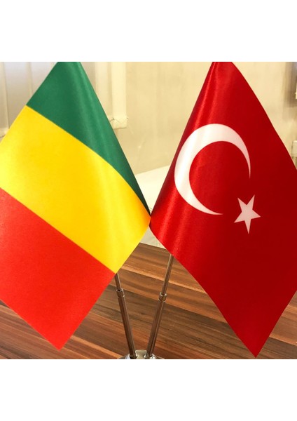 Krom Direkli Mali - Türkiye Masa Bayrağı 2'li fiyatları