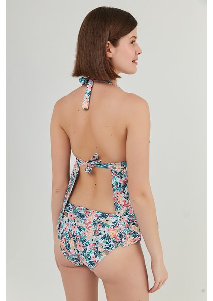 Çok Renkli Betsy Hamile Tankini Bikini Üstü