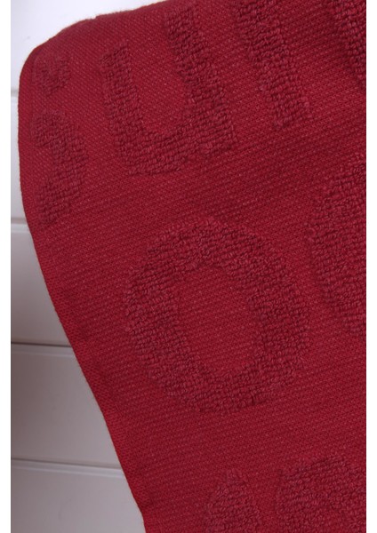 %100 Pamuk 70X150 Yazı Jakarlı Plaj Havlusu