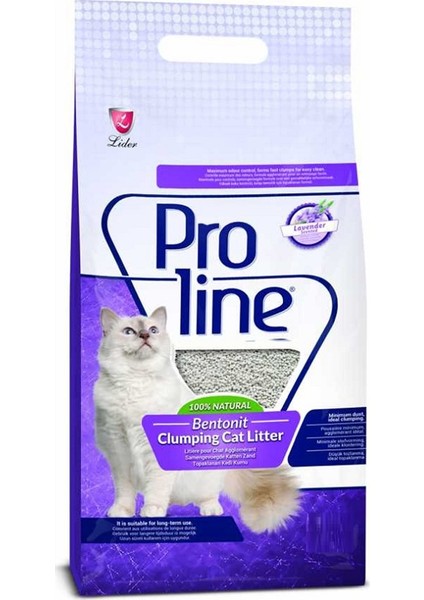 Pro Line Lavanta Kokulu Bentonit Kedi Kumu 5 Lt