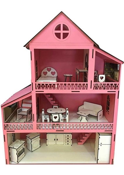 Oyuncak Ahşap Pembe Oyun Evi fiyatları