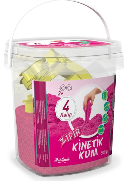 Zıpır Kinetik Kum Pembe 500GR Kova ZKG-500-203