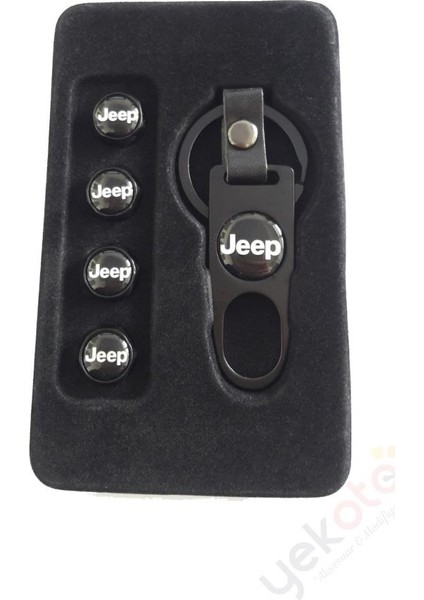 Jeep Metal Anahtarlık ve Sibop Kapak Seti 1.kalite