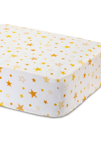 Yellow Star Fitted Bebek Çarşafı 80X130 cm modelleri