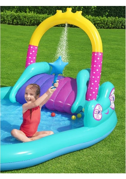 Pompalı- Bestway 53097 Unicornlu Kaydıraklı, Potalı Fıskiyeli Havuz modelleri