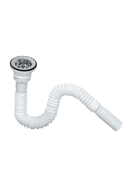 Körüklü Lavabo Sifonu - Lavabo Gider Borusu Hortum
