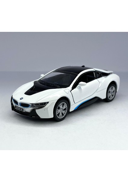 Bmw I8 - Çek Bırak 5inch. Lisanslı Model Araba, Oyuncak Araba 1:36