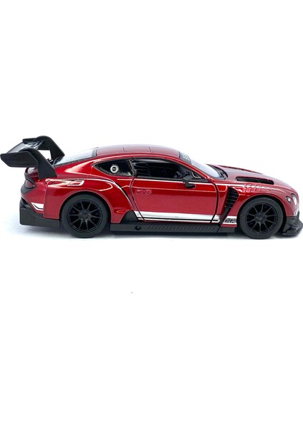 2018 Bentley Continental Gt3 - Çek Bırak 5inch. Lisanslı Model Araba, Oyuncak Araba 1:38