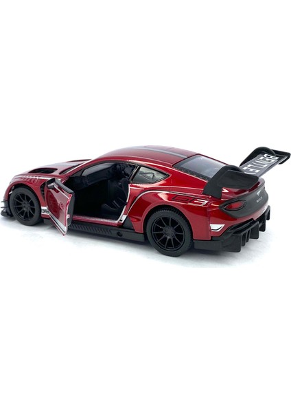 2018 Bentley Continental Gt3 - Çek Bırak 5inch. Lisanslı Model Araba, Oyuncak Araba 1:38